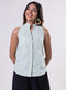 Sleeveless High Neck Cotton Top